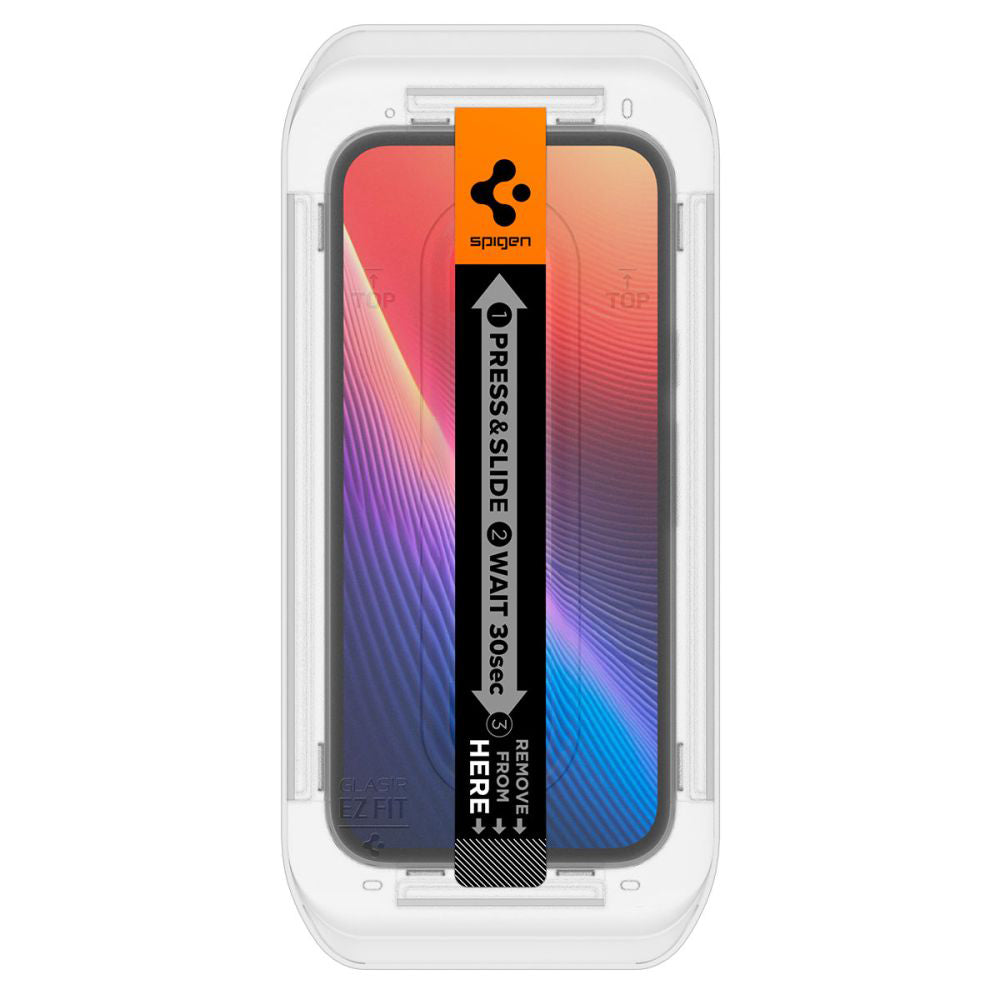Spigen - Glas.tR EZ-FIT AGL08938 (pakiranje od 2 kom) za Google Pixel 9a - Prozirno