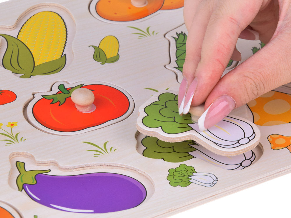 Drvene puzzle povrće 11 elemenata