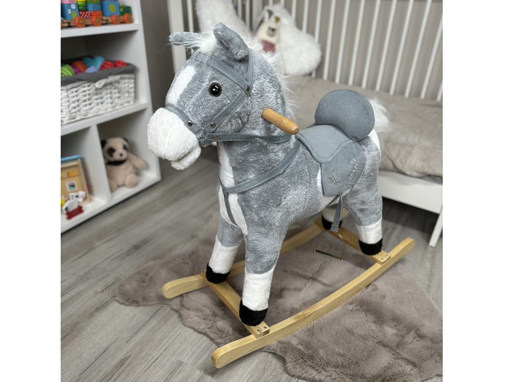 Konjić za ljuljanje grey