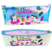Školska pernica Summer Unicorns  20x8cm - plava