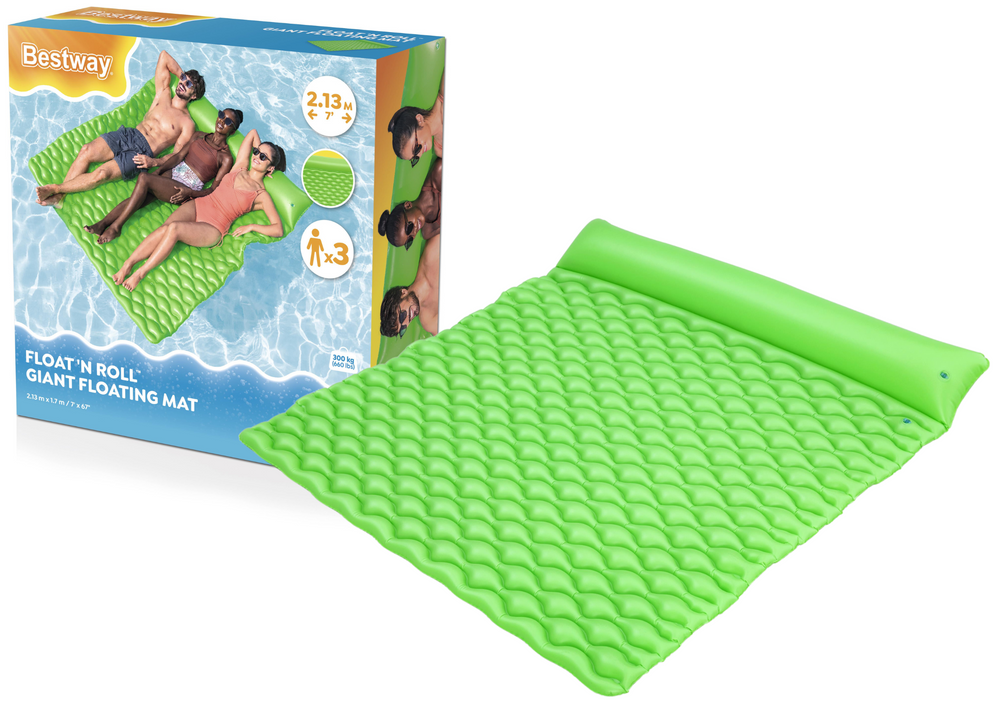 Madrac za plivanje na napuhavanje za tri osobe Bestway 213 x 170 x 21 cm 44106 - zeleni