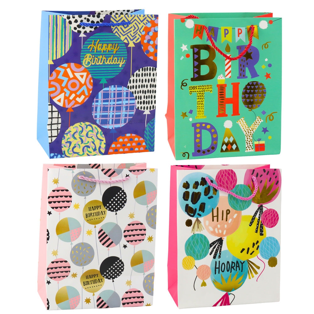 Paper Gift Bag Birthday Patterns 23 x 18 x 10.5 cm