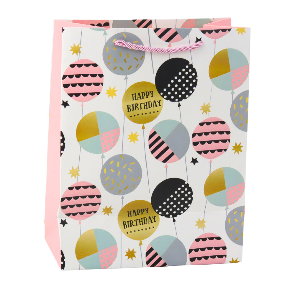 Paper Gift Bag Birthday Patterns 23 x 18 x 10.5 cm