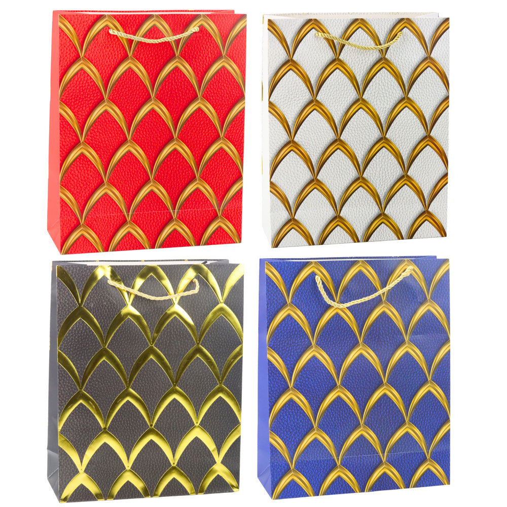 Elegant Gift Bag Gold Decorations 32 x 26 x 12 cm