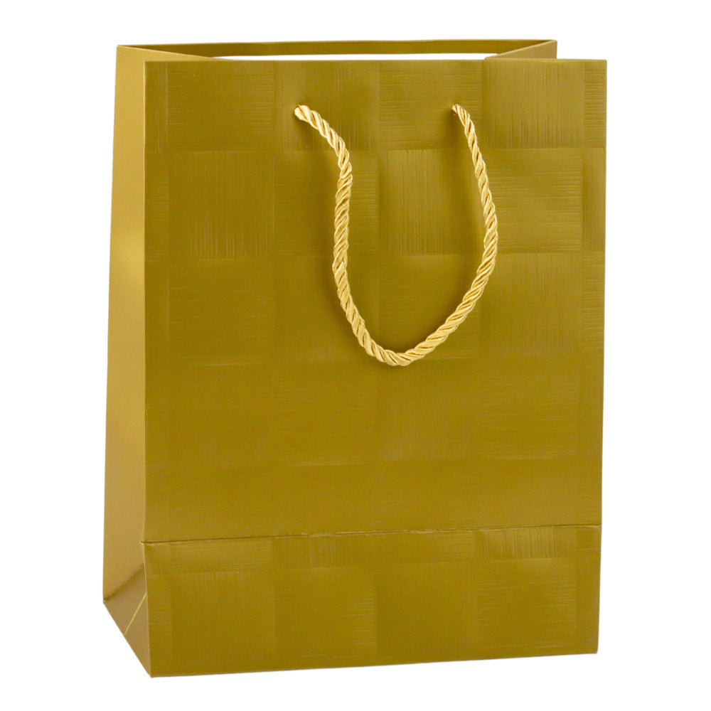 Gift Bag Structured Squares Elegant 23 x 18 x 10 cm