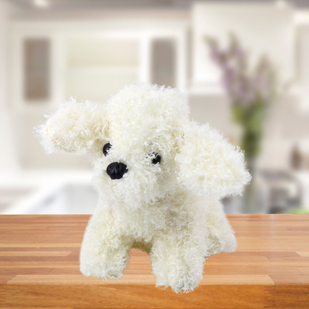 Plišana igračka mini pudla 20cm – bijela