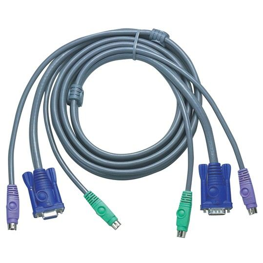 ATEN PS/2 KVM Cable, 5m KVM kabel Sivo