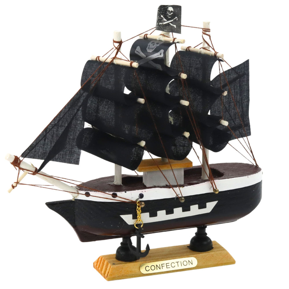 Kolekcionarska maketa piratskog broda 16x15cm - crni
