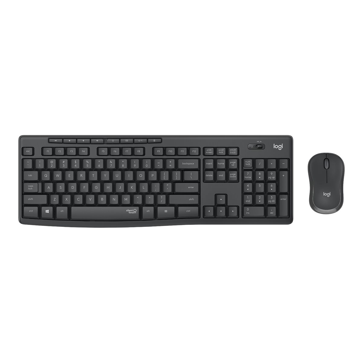 Logitech MK295 Silent Wireless Combo tipkovnica Miš priložen USB QWERTY Španjolski Grafit