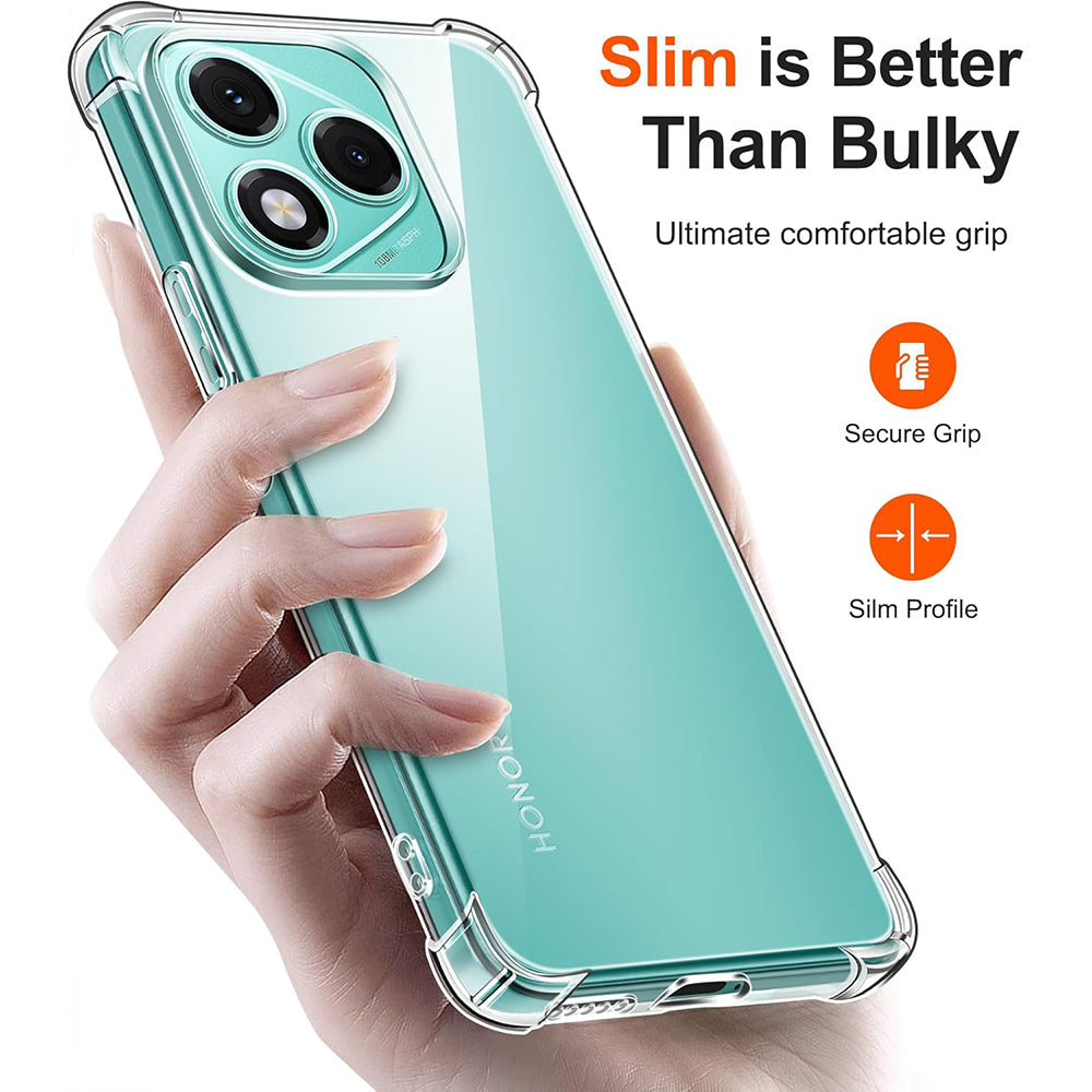 Techsuit Shockproof Clear Silicone prozirna maskica otporna na udarce za Honor 400 Lite