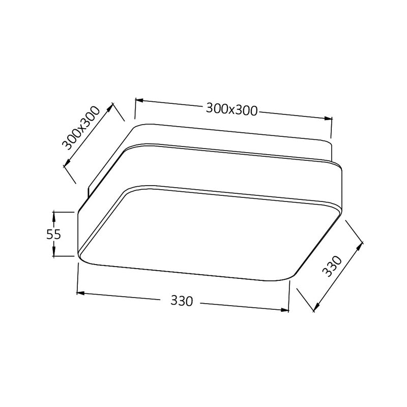 LED Plafonjera Kvadratna 24W 2450LM