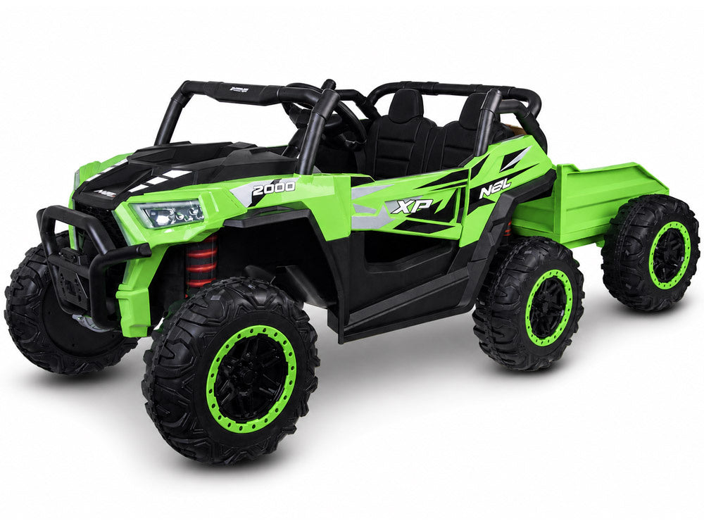 Buggy dvosjed 4×4 s prikolicom – zeleni