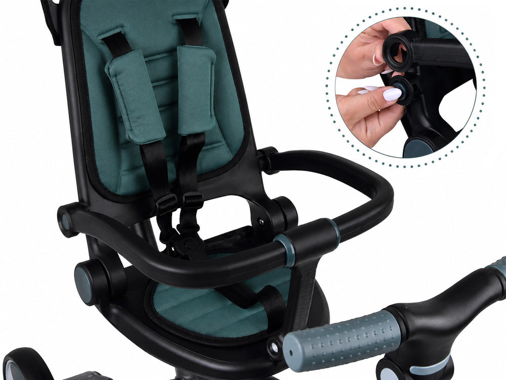Tricikl Tiny Bike GrowUp 5u1 green