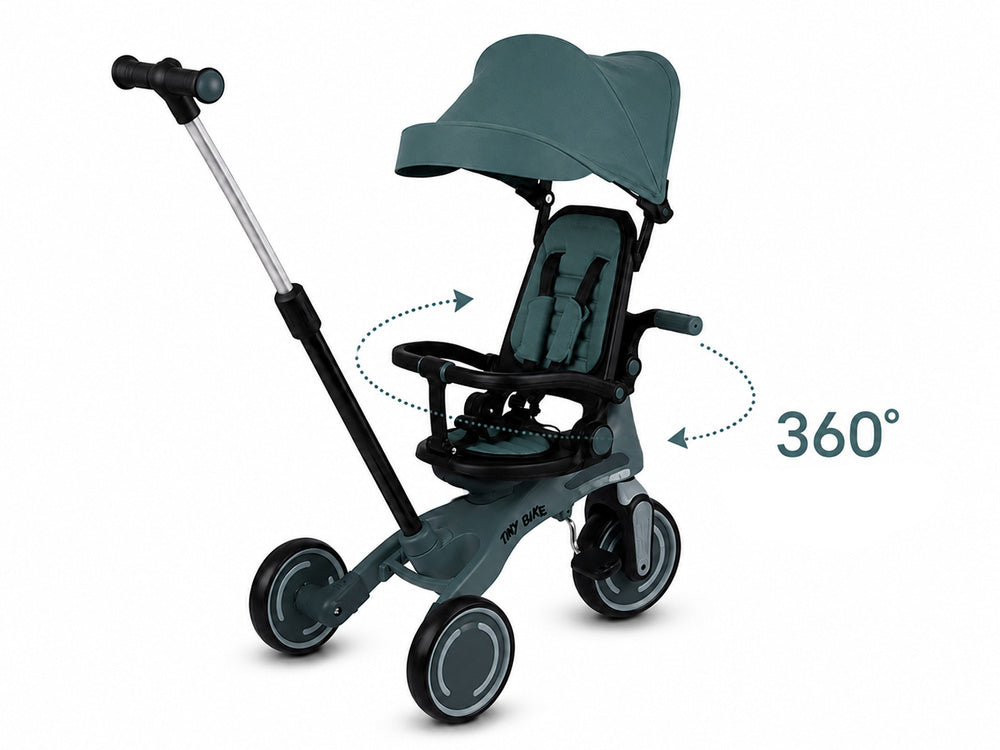 Tricikl Tiny Bike GrowUp 5u1 green