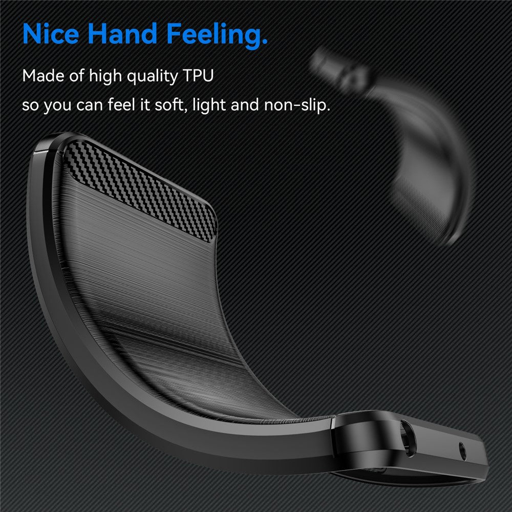Techsuit Carbon Silicone maska za Honor X6c – crna