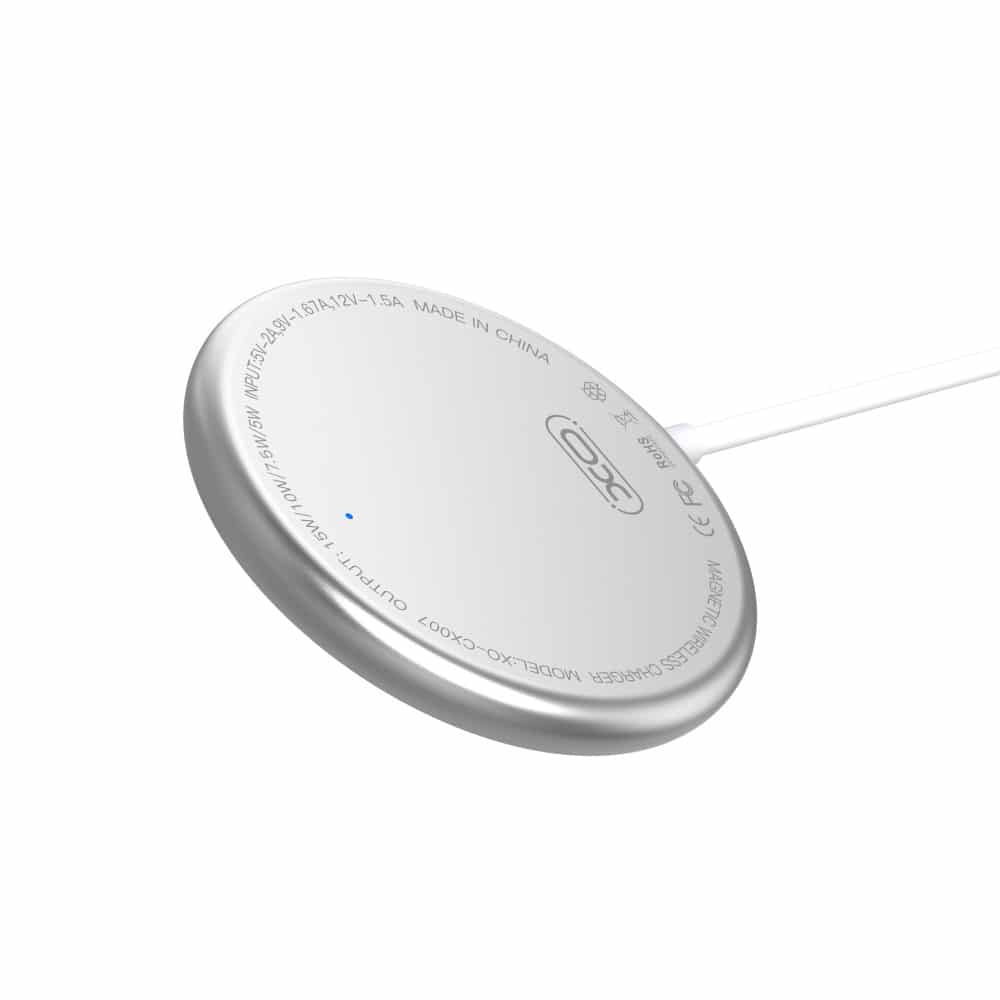 Bezdrátová nabíječka XO 15W CX008 magnetická bílá