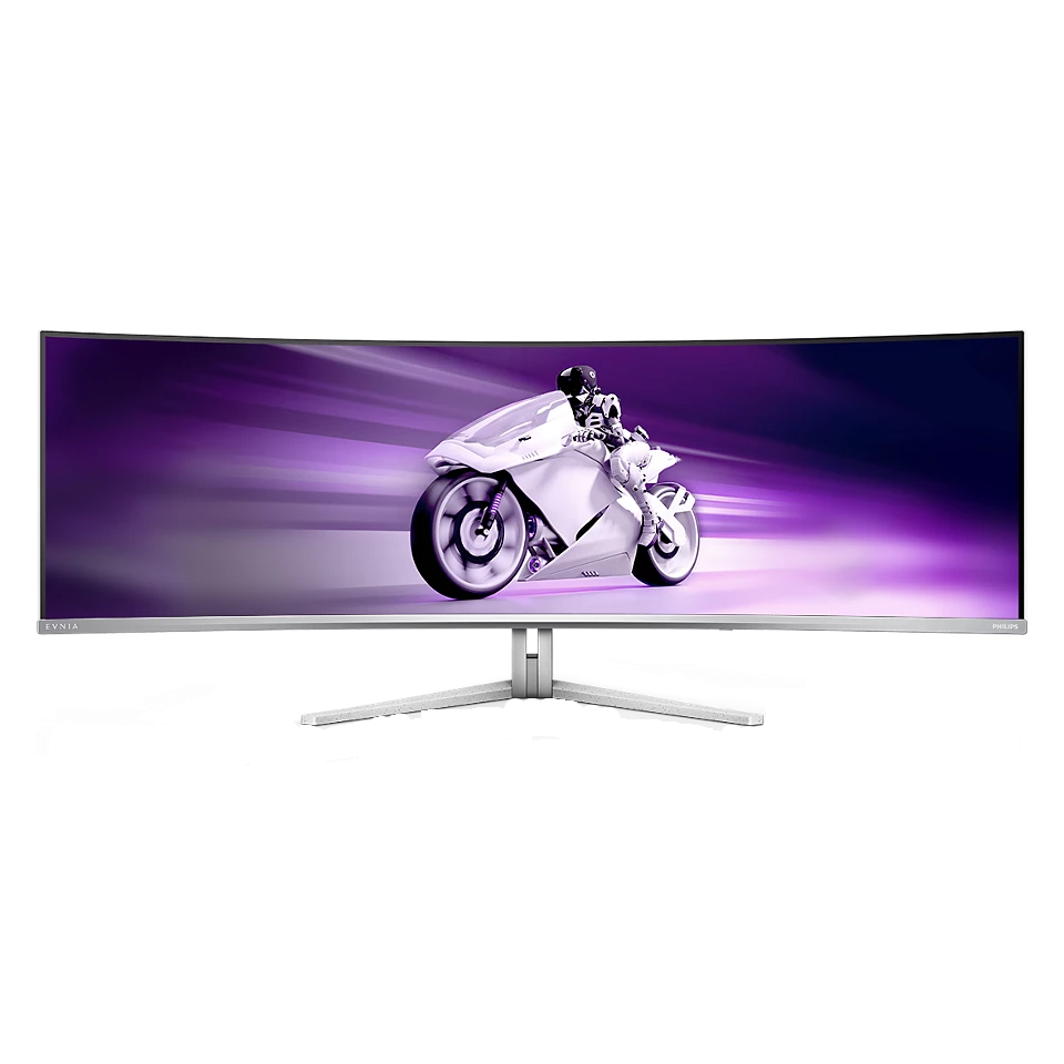 Philips Evnia 8000 49M2C8900L/00 računalni monitor 124,2 cm (48.9") 5120 x 1440 pikseli Dual QHD QDOLED Bijelo
