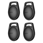 Acefast (4 kom) Pametni tracker kompatibilan s Apple Find My (samo za iOS) s vrpcom za mobitel - Crni