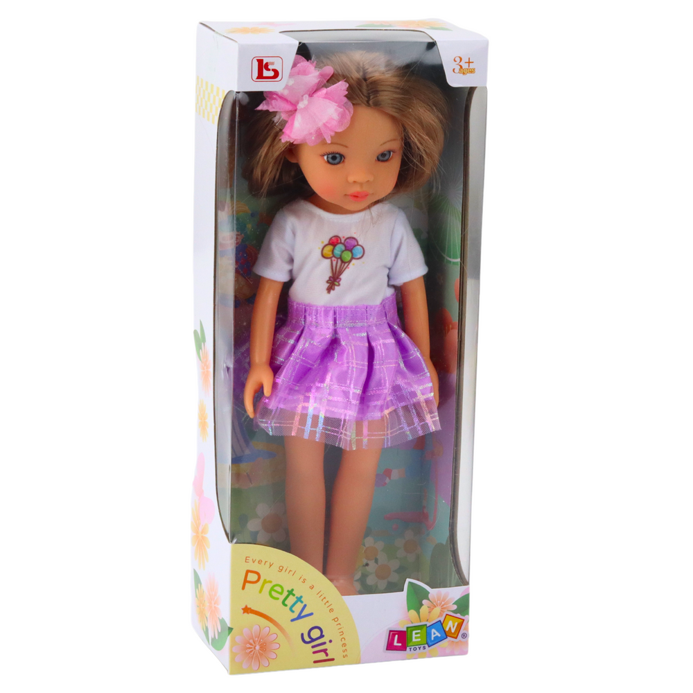 Lutka za igru u ljubičastoj suknji - 32 cm