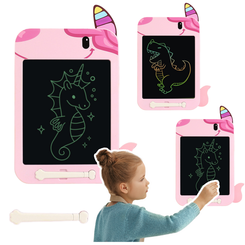 LCD ploča za crtanje Stylus Unicorn - roza