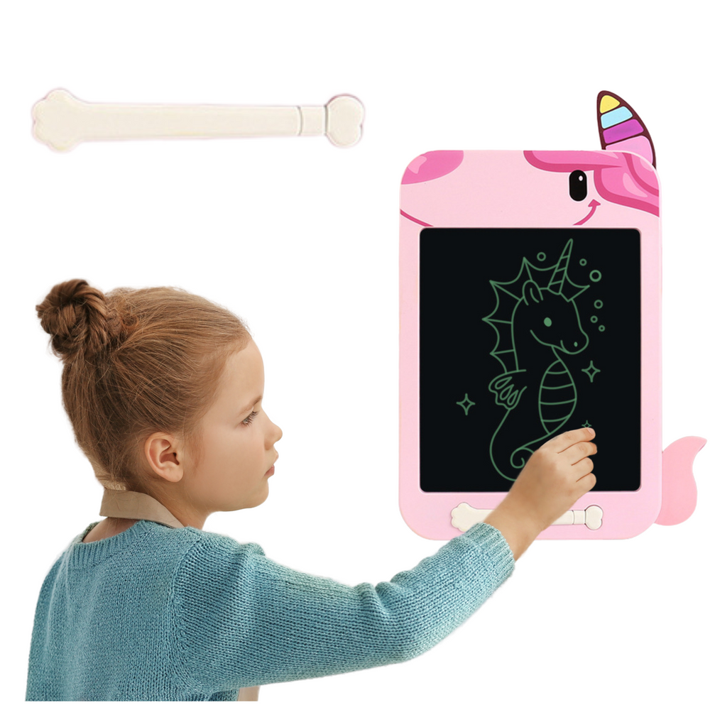 LCD ploča za crtanje Stylus Unicorn - roza