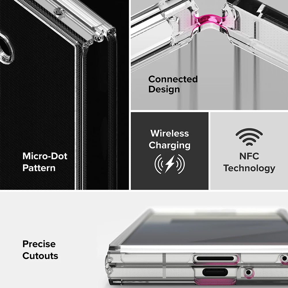 Ringke Fusion maska za Samsung Galaxy Z Fold 7 - Prozirna