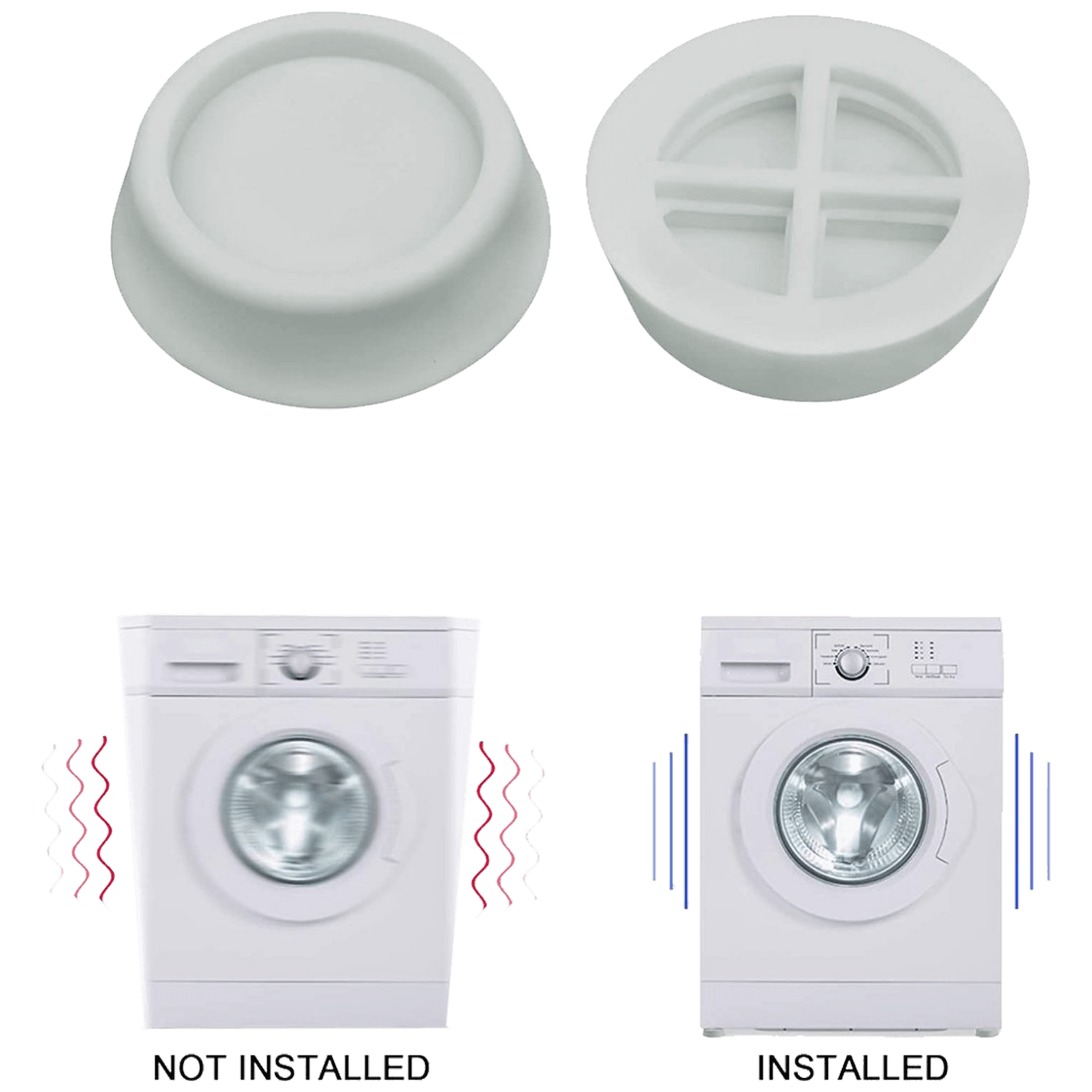 Superior Antivibracijske nogice za perilicu rublja, set 4 komada - SUPSLG001