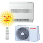 TOSHIBA KLIMA UREĐAJ 2,5kW RAS-B10J2FVG-E/RAS-10J2AVSG-E - Podna/parapetna Inverter, za 25m2, A++, R-32
