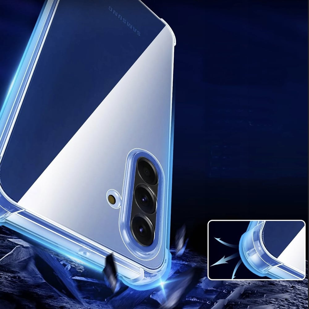 Techsuit Shockproof Clear Silicone prozirna maskica otporna na udarce za Samsung Galaxy A17 5G / A17 4G