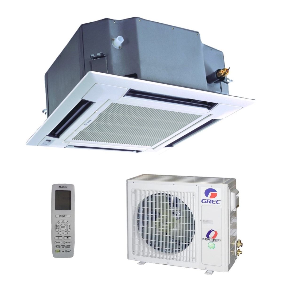 Gree kazetni klima uređaj 7,0kW GUD71T(A-S)/GUD71W(NhA-S), za prostor do 70m2, A+ energetska klasa