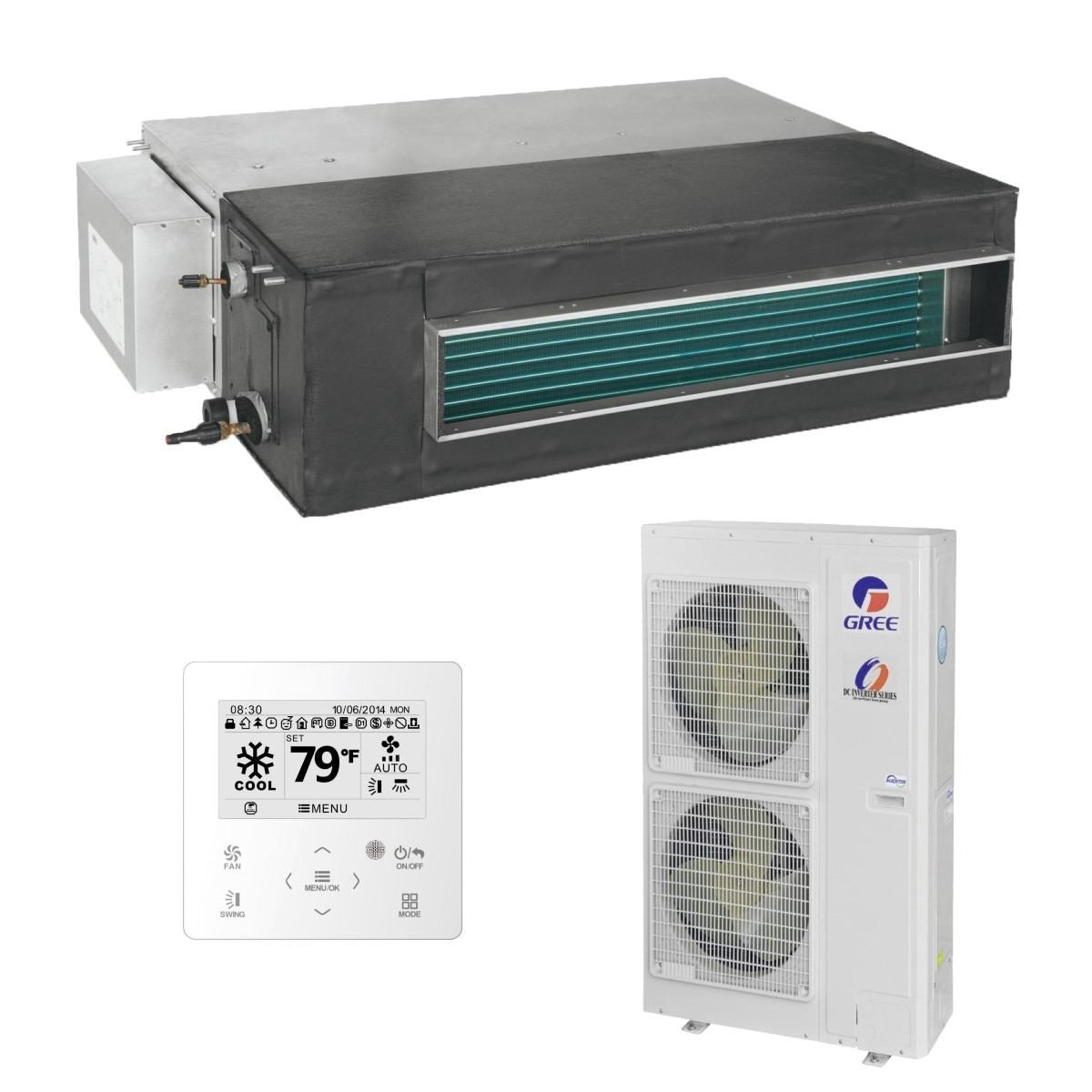 Gree kanalni klima uređaj 16kW GUD160PHS(A-S)/GUD160W(NhA-X), za prostor do 160m2, A++ energetska klasa