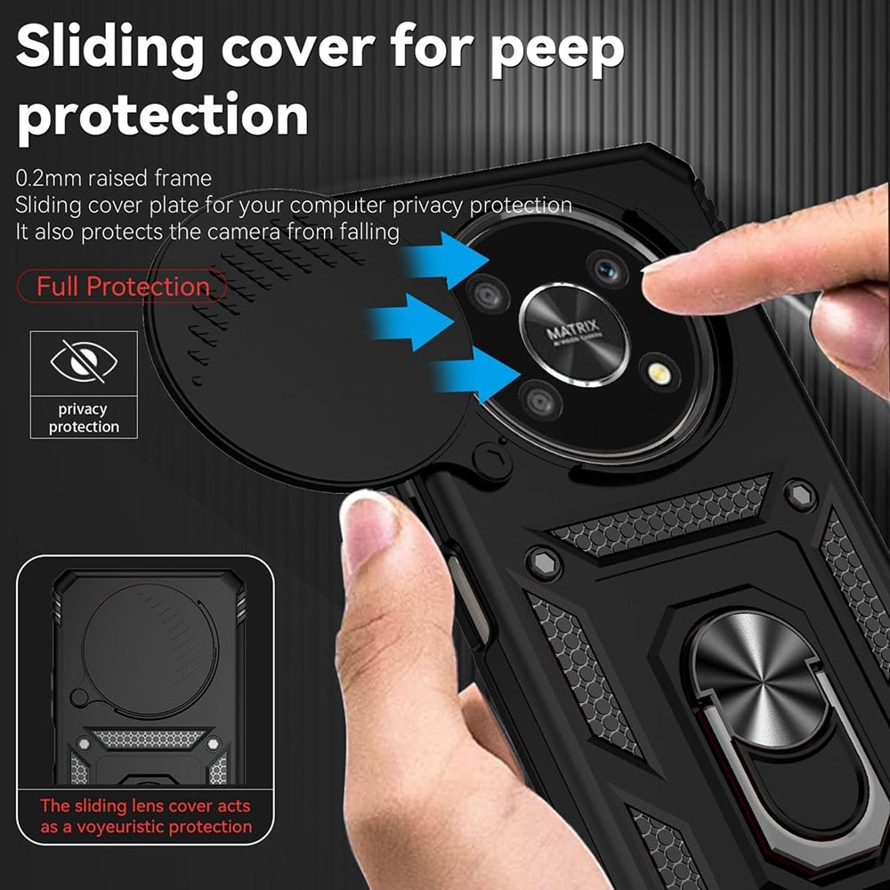 Techsuit – serija CamShield zaštitna maskica za Honor Magic8 Lite – crna