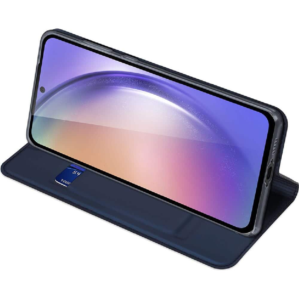 DUX DUCIS Skin Pro – pouzdro typu kniha pro Samsung Galaxy A55 modré