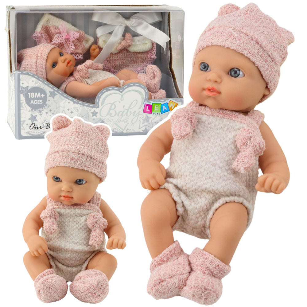 Beba lutka za igru u bež bodiiju s dodacima – 18 cm