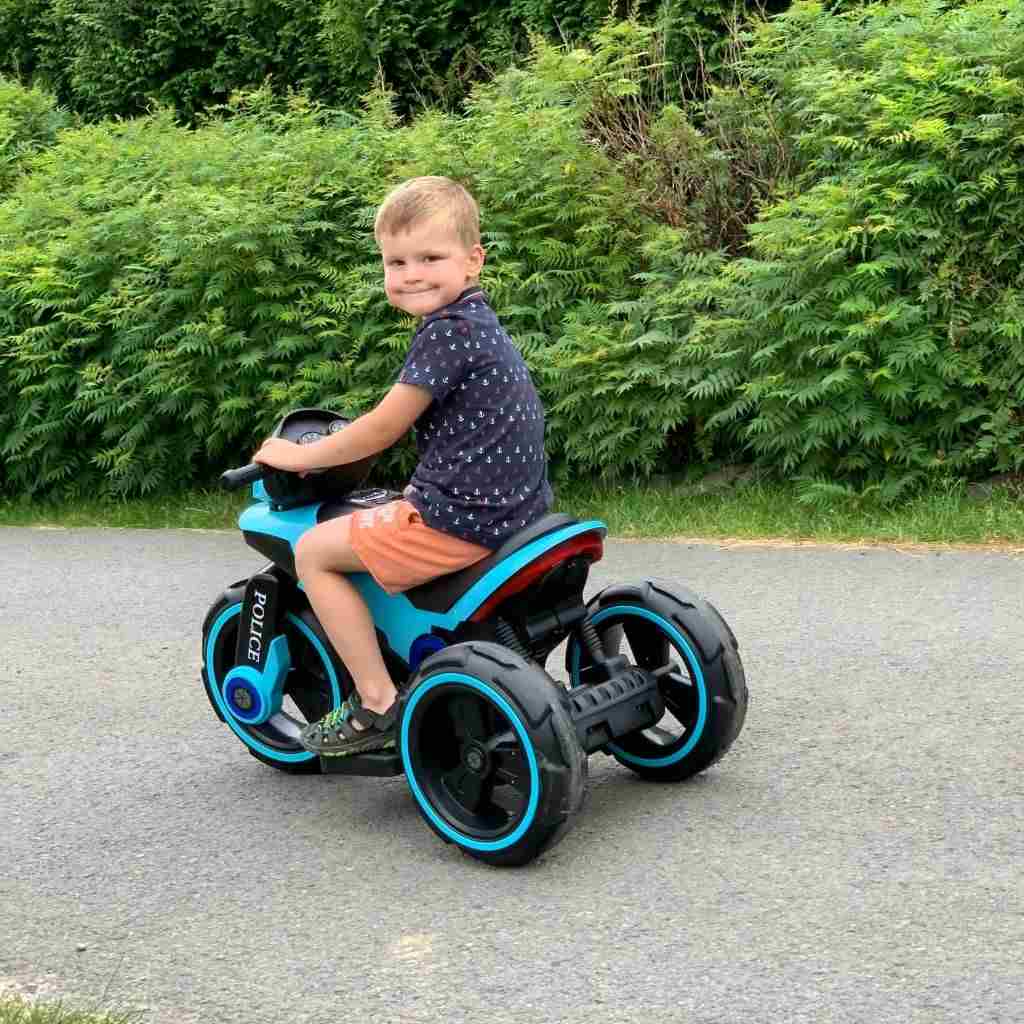 Baby Mix AKU policijski motor plavi