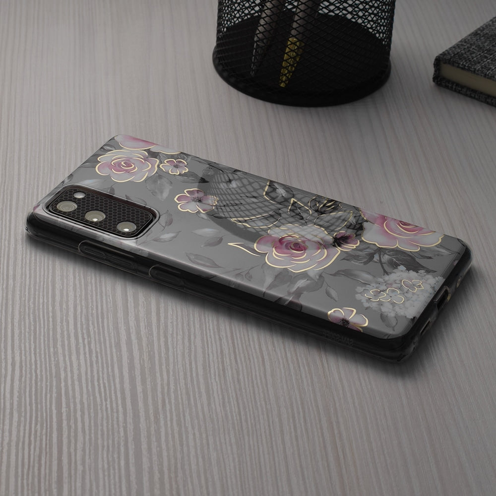 Techsuit Marble Series kryt na iPhone 12 Bloom of Ruth Gray