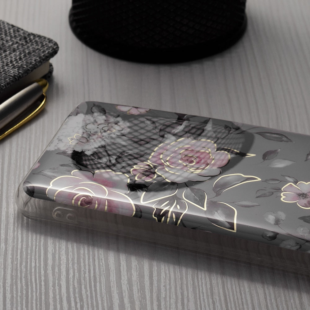 Techsuit Marble Series kryt na iPhone 12 Bloom of Ruth Gray