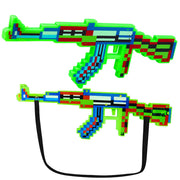 Pixel Rifle Weapon Lights Sounds Laser Green 45 cm