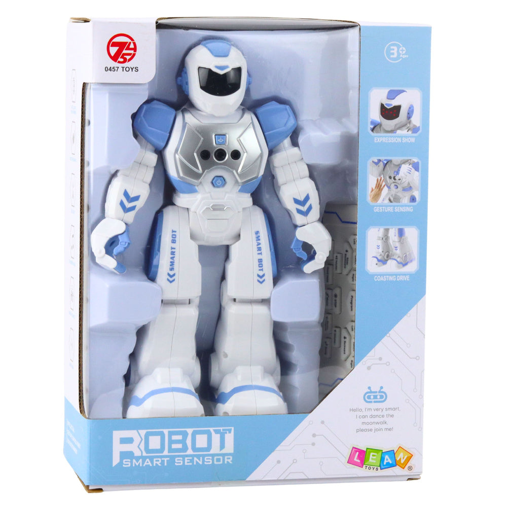 Remote Controlled Educational Robot RC Talking Dancing Lights Sounds Blue
