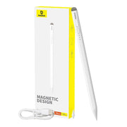 BASEUS kapacitivna Stylus Writing LED olovka (aktivna/pasivna verzija + Type C na Type C kabel) 130 mAh bijela