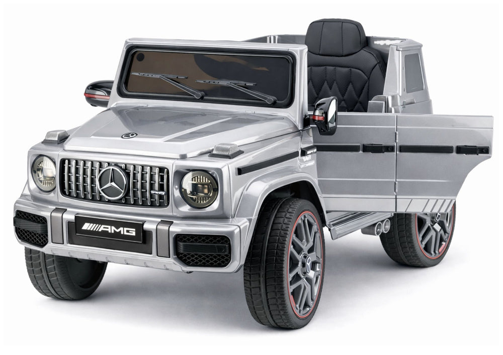 Licencirani auto na akumulator Mercedes AMG G63 2x200W - sivi/lakirani