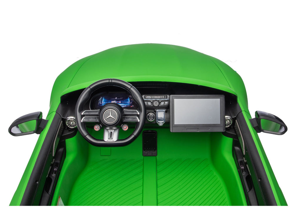Licencirani auto na akumulator Mercedes GT63 AMG DK-GT63 24V – dvosjed – mat/zelena