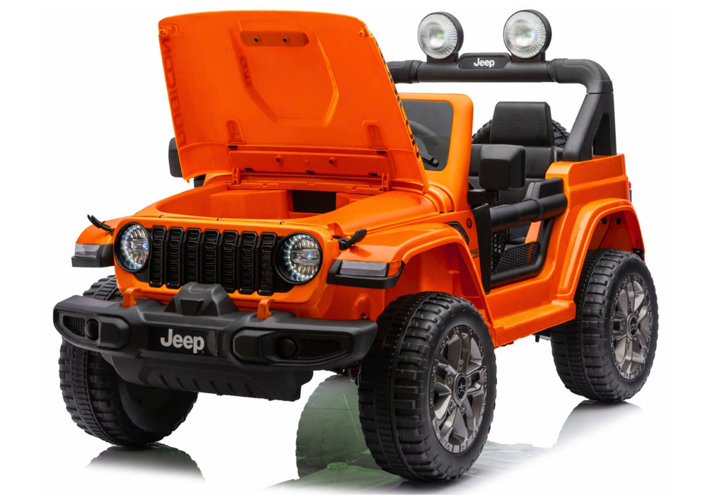 Licencirani auto na akumulator Jeep Rubicon 4x200W 24V - narančasti
