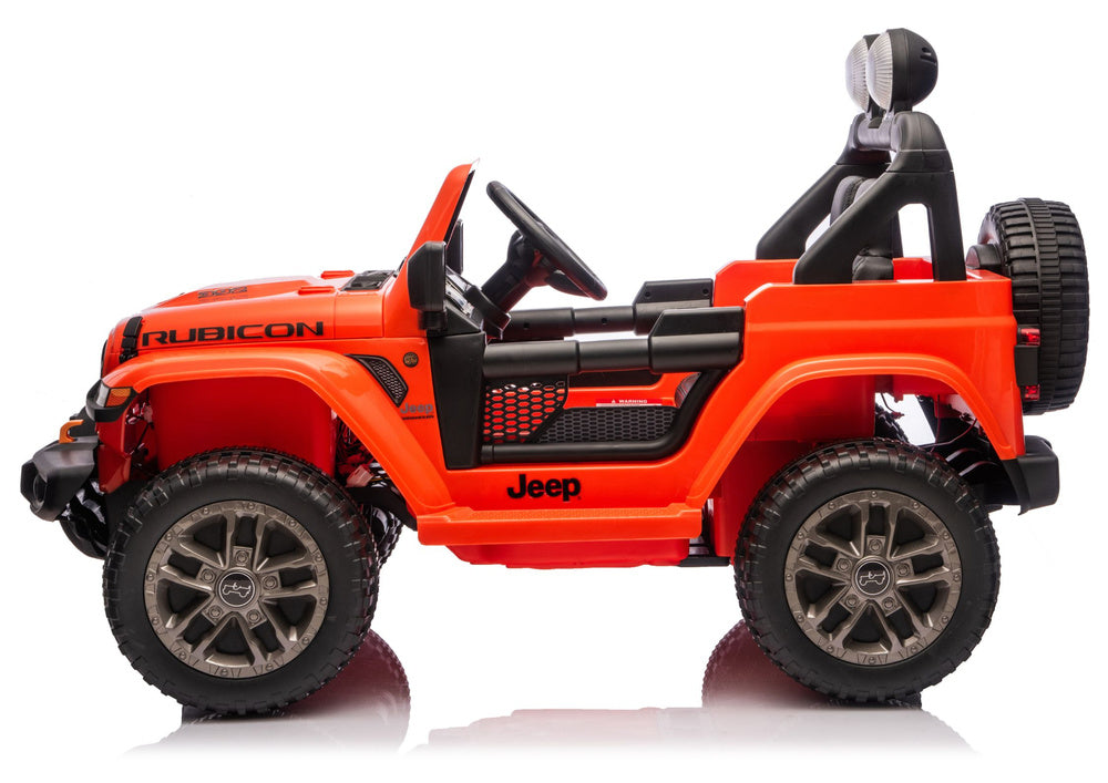 Licencirani auto na akumulator Jeep Rubicon 4x200W 24V - narančasti