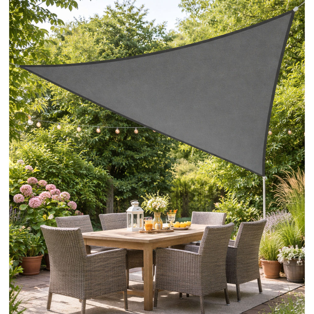 Vodootporna vrtna sjenica za sunce 400x400 cm - siva
