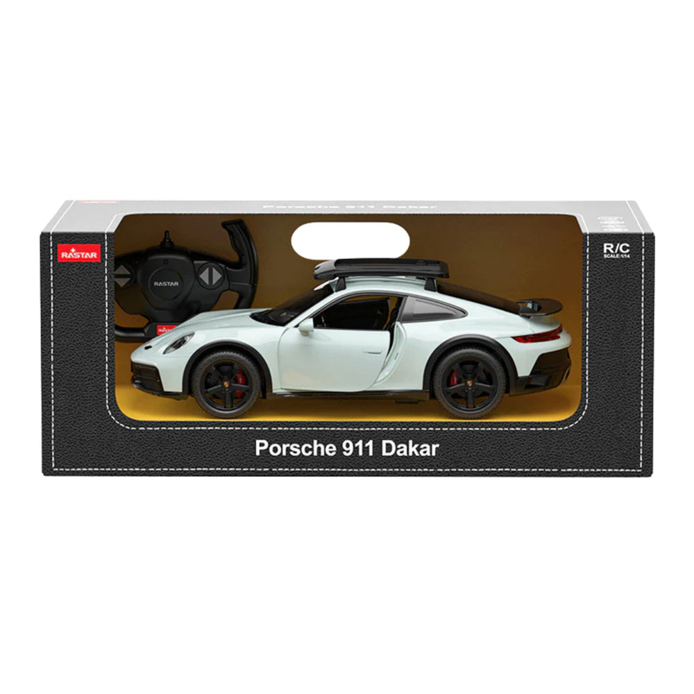 Licencirani auto na daljinsko upravljanje Porsche 911 Dakar Rastar 1:14 - tirkizna