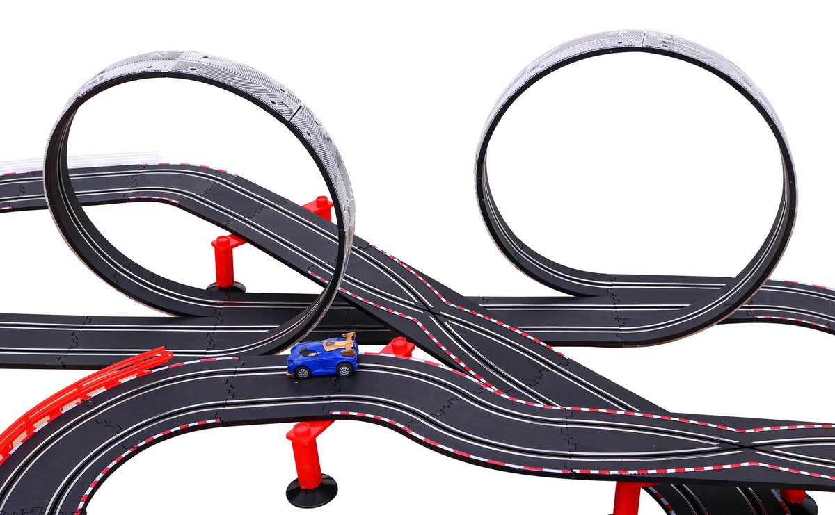 Velika trkaća staza Slot Racing sa 2 petlje