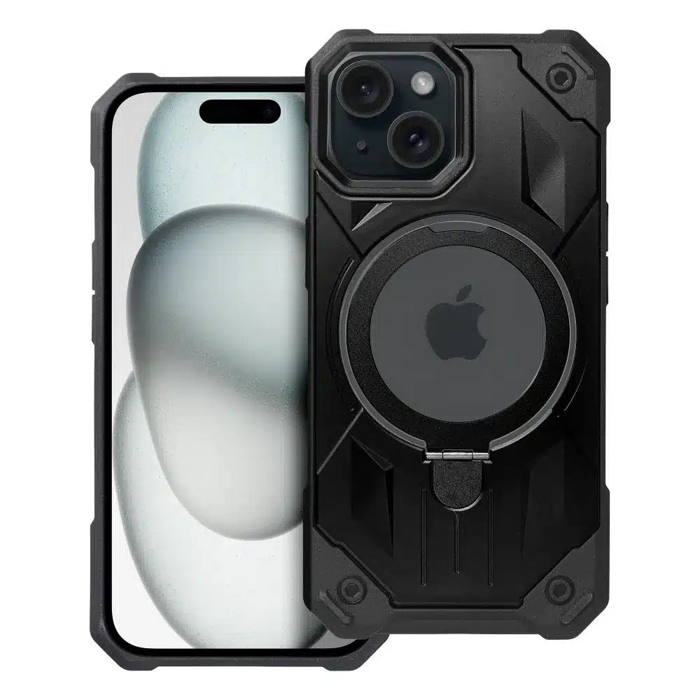 Ochranný kryt Armor Mag Cover kompatibilní s MagSafe pro iPhone 15 černý