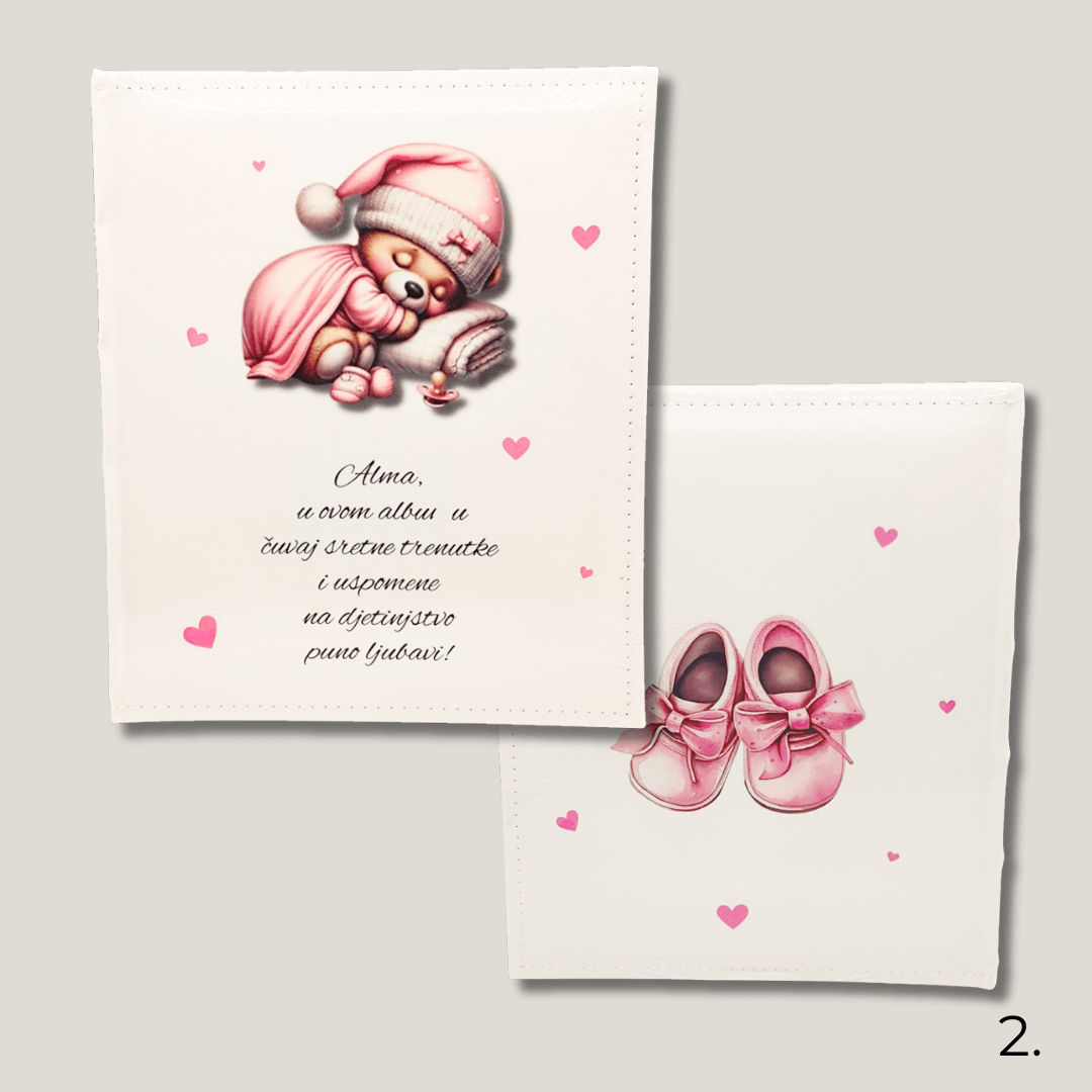 Personalizirani foto albumi – Edinstveno darilo za krst in rojstne dneve - 2. 24x29cm- 0344
