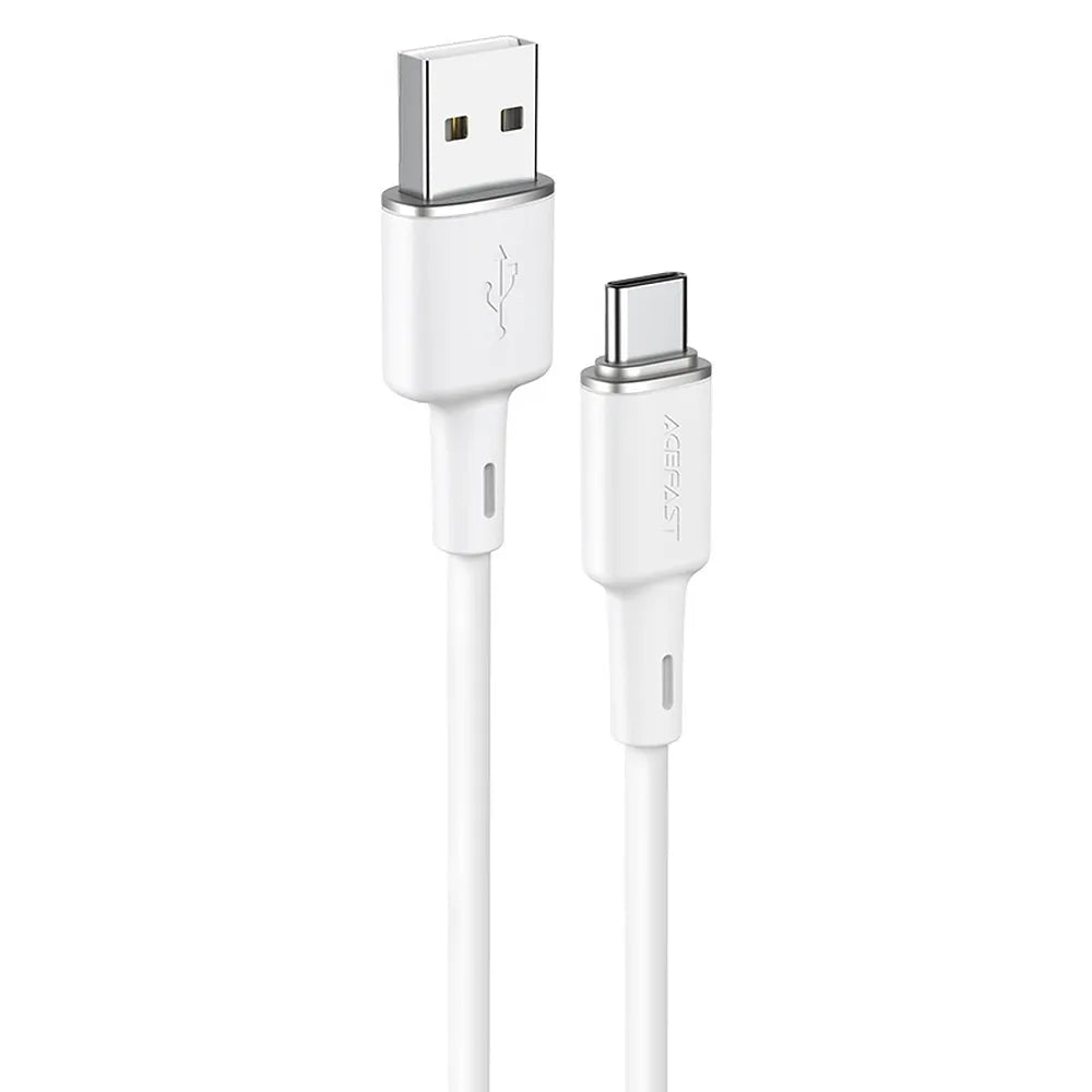 ACEFAST kabel USB A na Type C 3A C2-04 silikonový 120 cm bílý